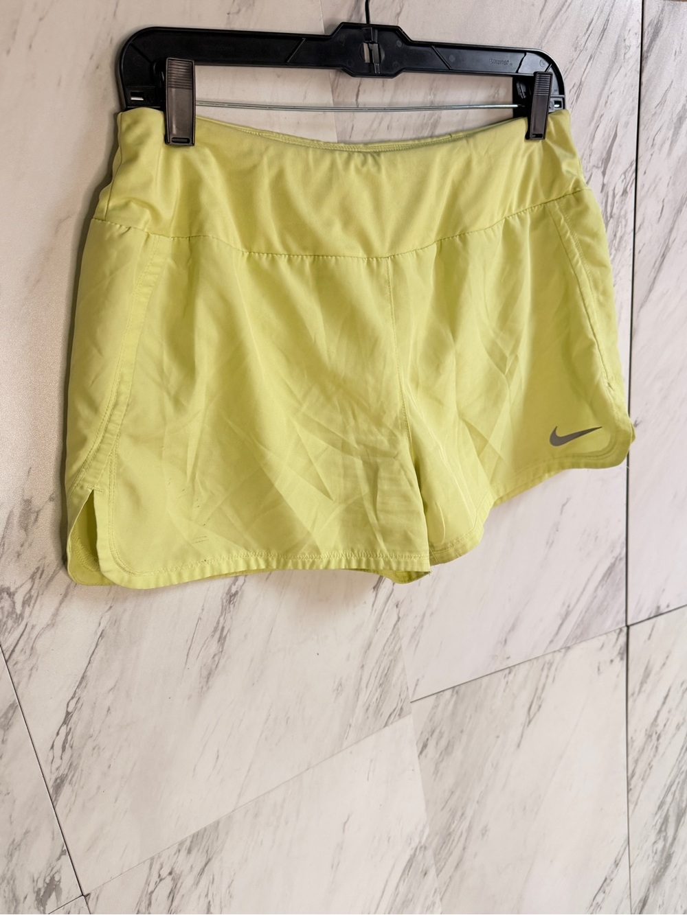 BUNDLE of 2 Nike Running Shorts Medium Dri-FIT Track Athletic Orange Lime Volt